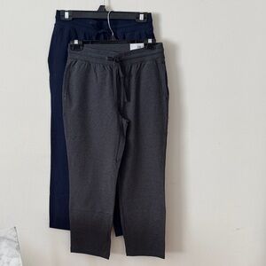 Style & Co Casual Knit Drawstring Pants - Charcoal & Blue- NWT, bundle of 2